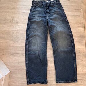 Nili Lotan Otis Barrel-Leg Jeans – Simon Wash – Size 27